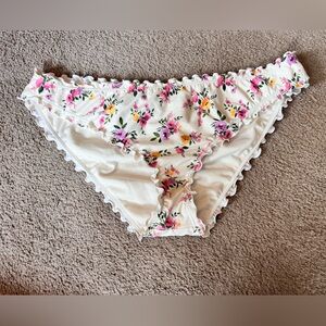 Shade & Shore Floral Ruffle Bikini Bottom